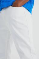 Mens White Slim Rigid Flare Jean