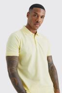 Mens Yellow Basic Polo