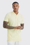 Mens Yellow Basic Polo