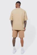 Mens Yellow Elastic Lightweight Comfort Cargo Short