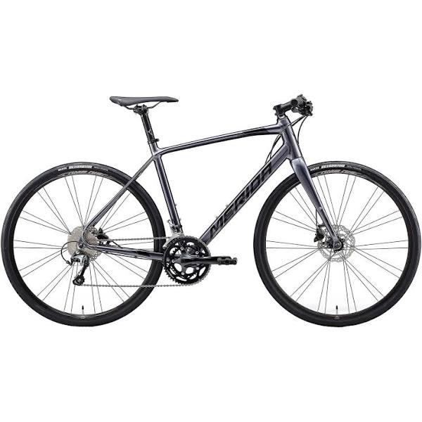 Merida Hybrid Bike - Speeder 300 Silk Anthracite/Black Grey (XS) 47cm