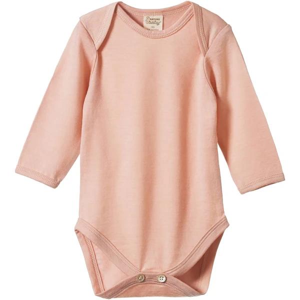 Merino Essential L/S Bodysuit, Rose Dust / 1Y