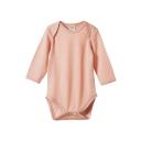 Merino Long Sleeve Bodysuit Various Colours Rose Dust / 0-3M
