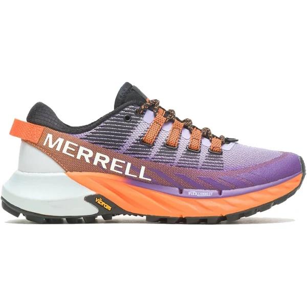 Merrell Agility Peak 4 J067548 Lilac/Orange 4 UK Womens Trainers