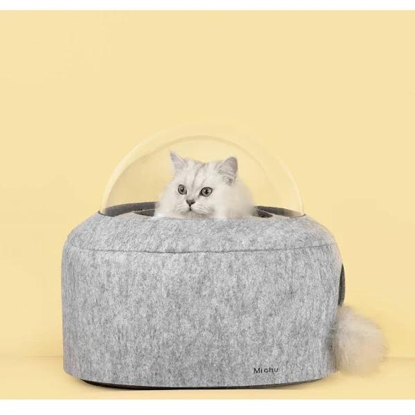 Michu Space Capsule Cat Bed Grey