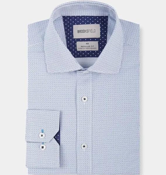 Micro Print Reg Fit Business Shirt