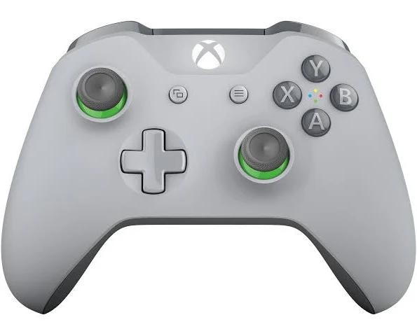 Microsoft Wireless Controller - Grey/Green - Xbox One