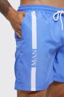 Mid Length Man Line Swim Shorts