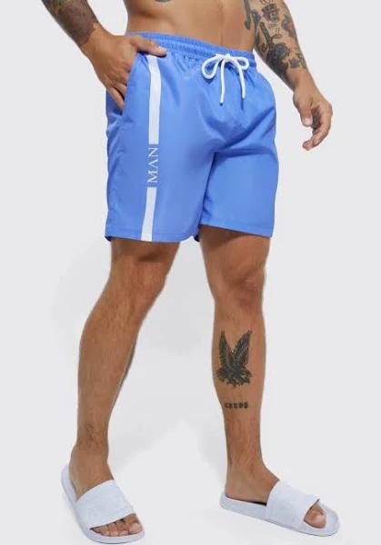 Mid Length Man Line Swim Shorts