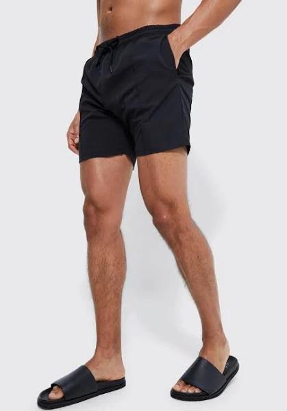 Mid Length Pintuck Swim Shorts