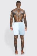 Mid Length Spliced Man Swim Shorts
