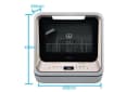 Midea Benchtop Mini Dishwasher Touch Control 1-24 Hours Delay LED Display MDWMINIW-WHITE