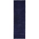 Midnight Blue Studio Solid Shag Rug 6 ft Runner