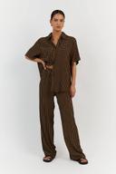 Mila Drawstring Pants in Caramel Size 12 by DISSH