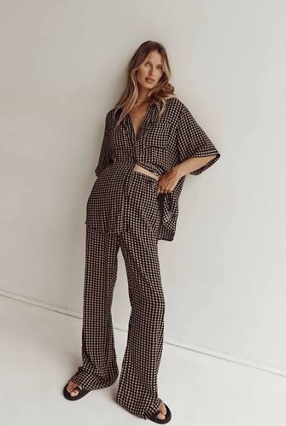 Mila Drawstring Pants in Caramel Size 12 by DISSH