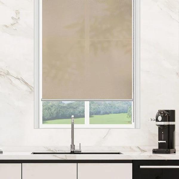 Milan Light Filtering Roller Blinds 220cm or 240cm Drop Taupe