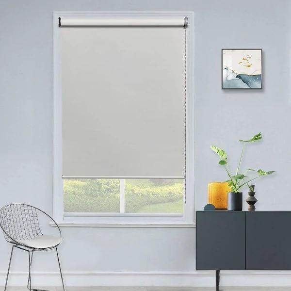 Milan Room Darkening Roller Blinds 240cm Drop Crystal