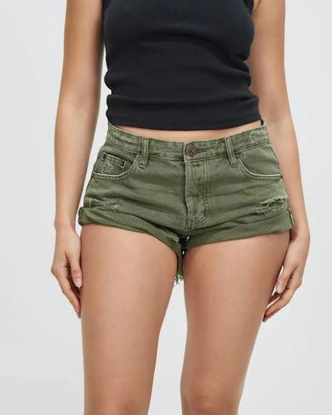 Military Khaki Bandit Low Waist Short