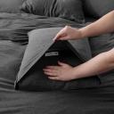 Miller Jersey | Charcoal Marle Pillowcases | King Size / Set of 2 | Sheet Society