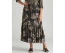 Millers Tiered Maxi Rayon Skirt Neutral Palm - L