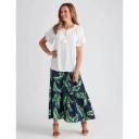 Millers Tiered Rayon Maxi Skirt - Green - Womens - Size XL - Ezibuy