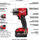 Milwaukee 2960-22 M18 Fuel 3/8" Mid-Torque Impact Wrench w/ Friction Ring Kit