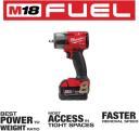 Milwaukee 2960-22 M18 Fuel 3/8" Mid-Torque Impact Wrench w/ Friction Ring Kit
