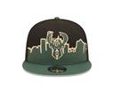 Milwaukee Bucks Hat - Black NBA Tip Off 2022 Snapback - New Era