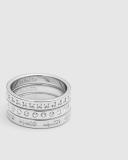 Mimco Halo Ring Stack in Silver 10