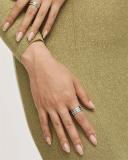 Mimco Halo Ring Stack in Silver 10