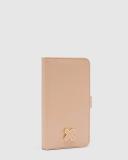 Mimco Hendrix Flip Case For iPhone 11 in almond Beige