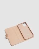 Mimco Hendrix Flip Case For iPhone 11 in almond Beige