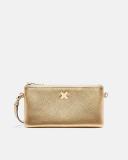 Mimco Hendrix Pouch Crossbody Bag in Light Gold