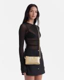 Mimco Hendrix Pouch Crossbody Bag in Light Gold