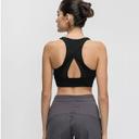 Mindfulness-HOP Black Asana Sports Bra Black / 6-S