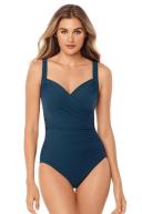 Miraclesuit Must Haves Sanibel One Piece Swimsuit - Dark Green- Swimwear Galore