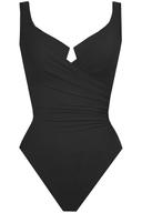 Miraclesuit Solid Black Escape One Piece Swimsuit