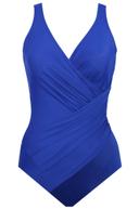 Miraclesuit Swim Must Have Oceanus Underwired Shaping Swimsuit DD-Cup - Azul - 12DD
