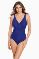 Miraclesuit Swim Must Have Oceanus Underwired Shaping Swimsuit DD-Cup - Azul - 14DD