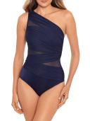 Miraclesuit Swim Network Jena One Shoulder Shaping Swimsuit - Scotch Brown - 18