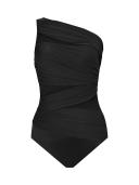 Miraclesuit Swim Network Jena One Shoulder Shaping Swimsuit - Scotch Brown - 18