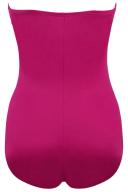 Miraclesuit Swim Rock Solid Madrid Strapless Shaping Swimsuit - Framboise - 10