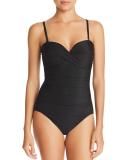 Miraclesuit Swim Rock Solid Madrid Strapless Shaping Swimsuit - Framboise - 10