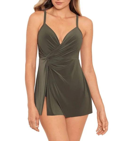 Miraclesuit Women's Twisted Sisters Adora Swim Dress - Olivetta 14 - Swimoutlet.com