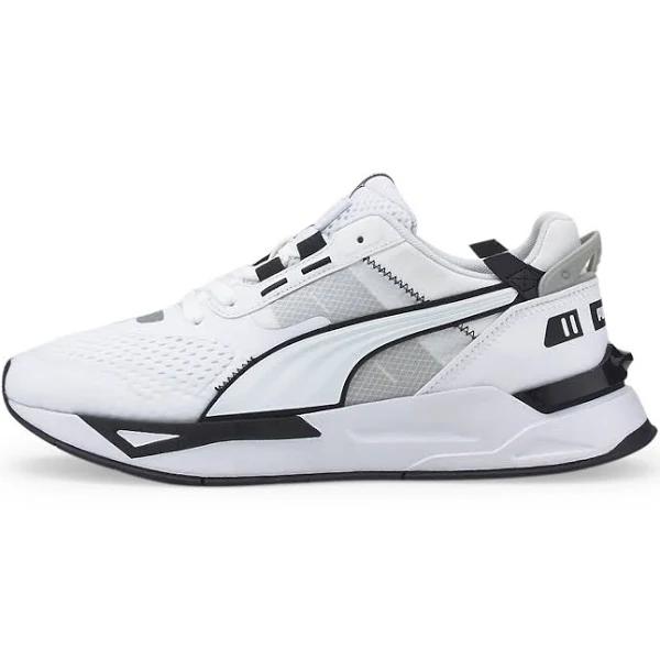 Mirage Sport Tech B+W Sneakers in White/Silver, Size 11.5 by Puma