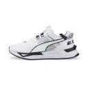Mirage Sport Tech B+W Sneakers in White/Silver, Size 6 by Puma