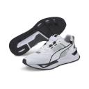 Mirage Sport Tech B+W Sneakers in White/Silver, Size 6 by Puma