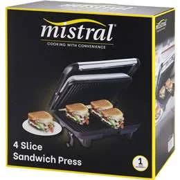 Mistral 4 Slice Sandwich Press Each