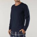 Mitch Dowd Men's Henley Cotton Long Sleeve Sleep Tee M