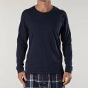 Mitch Dowd - Men's Henley Cotton Long Sleeve Sleep Tee